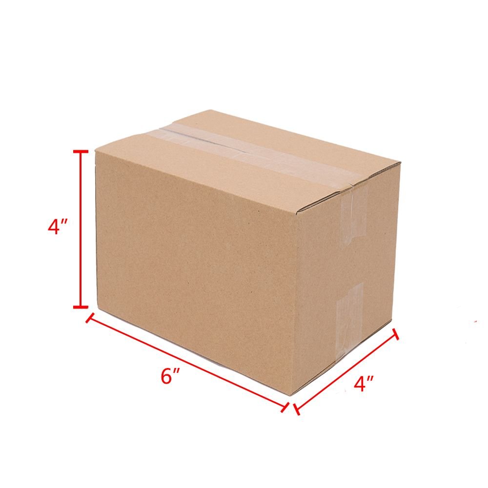 100 Corrugated Paper Boxes 6x4x4"(15.2*10*10cm)Yellow - Cool Brand Designs