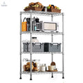 1000 lbs Storage Shelving 4-Tier Utility Shelving Unit Steel Organizer Wire Rack for Home,Kitchen,Office,Chrome (13.7" D x 23.6" W x 53.4" H) - Cool Brand Designs