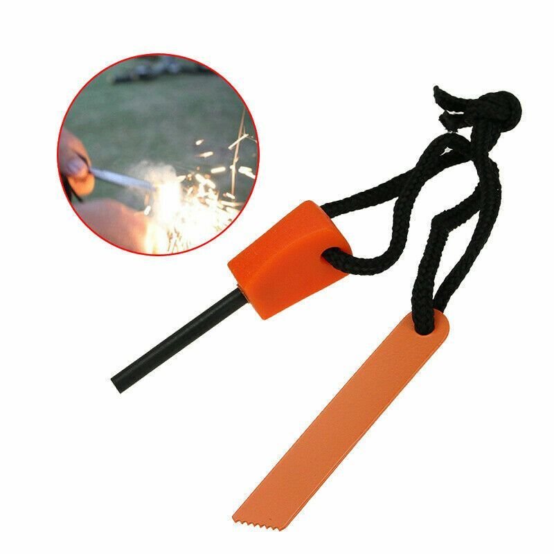 10x Fire Starter Flint Steel Striker Survival Kit Ferro Rod Outdoor Camping Tool - Cool Brand Designs