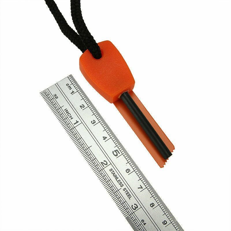 10x Fire Starter Flint Steel Striker Survival Kit Ferro Rod Outdoor Camping Tool - Cool Brand Designs