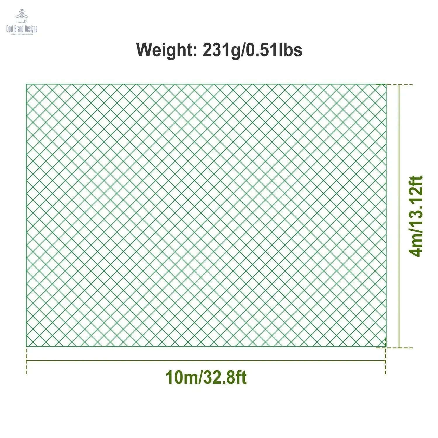 13 x 33ft Garden Netting Heavy Duty PE Anti Bird Netting Plants Fruits Tree Vegetables Protection Netting Net - Cool Brand Designs
