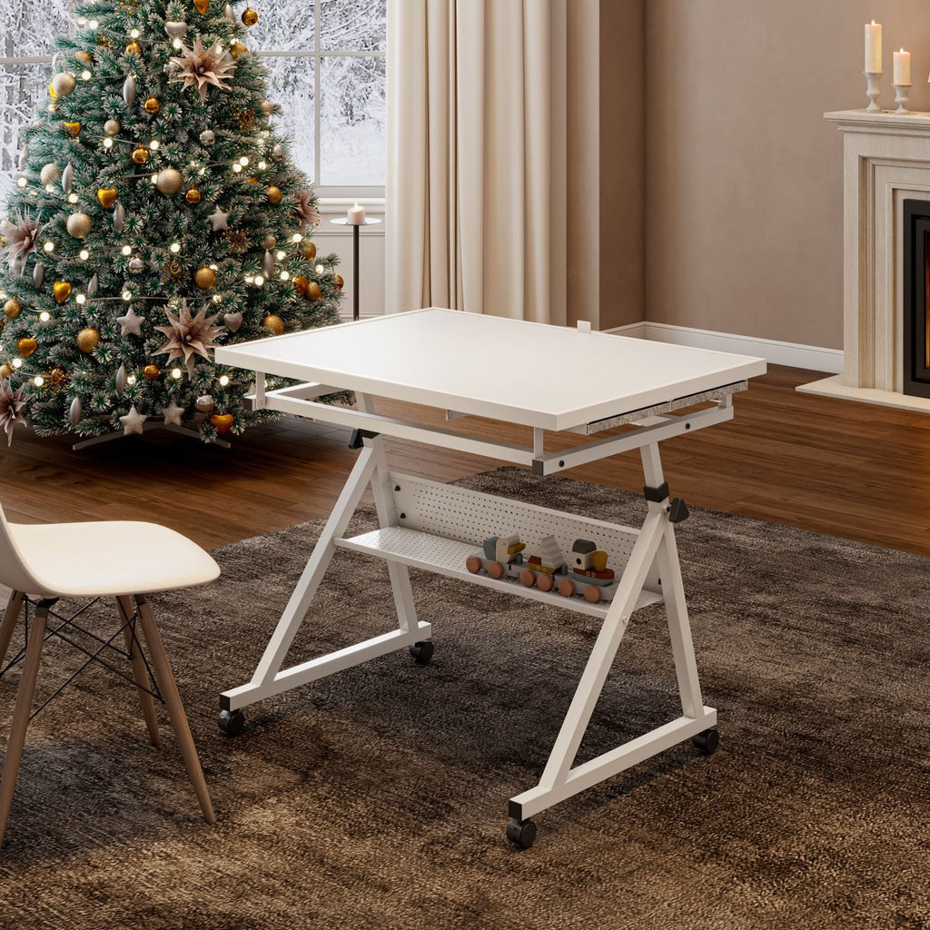 1500 pieces Jigsaw Puzzle metal Table board for adults gift with 4 trays(white) - Cool Brand Designs