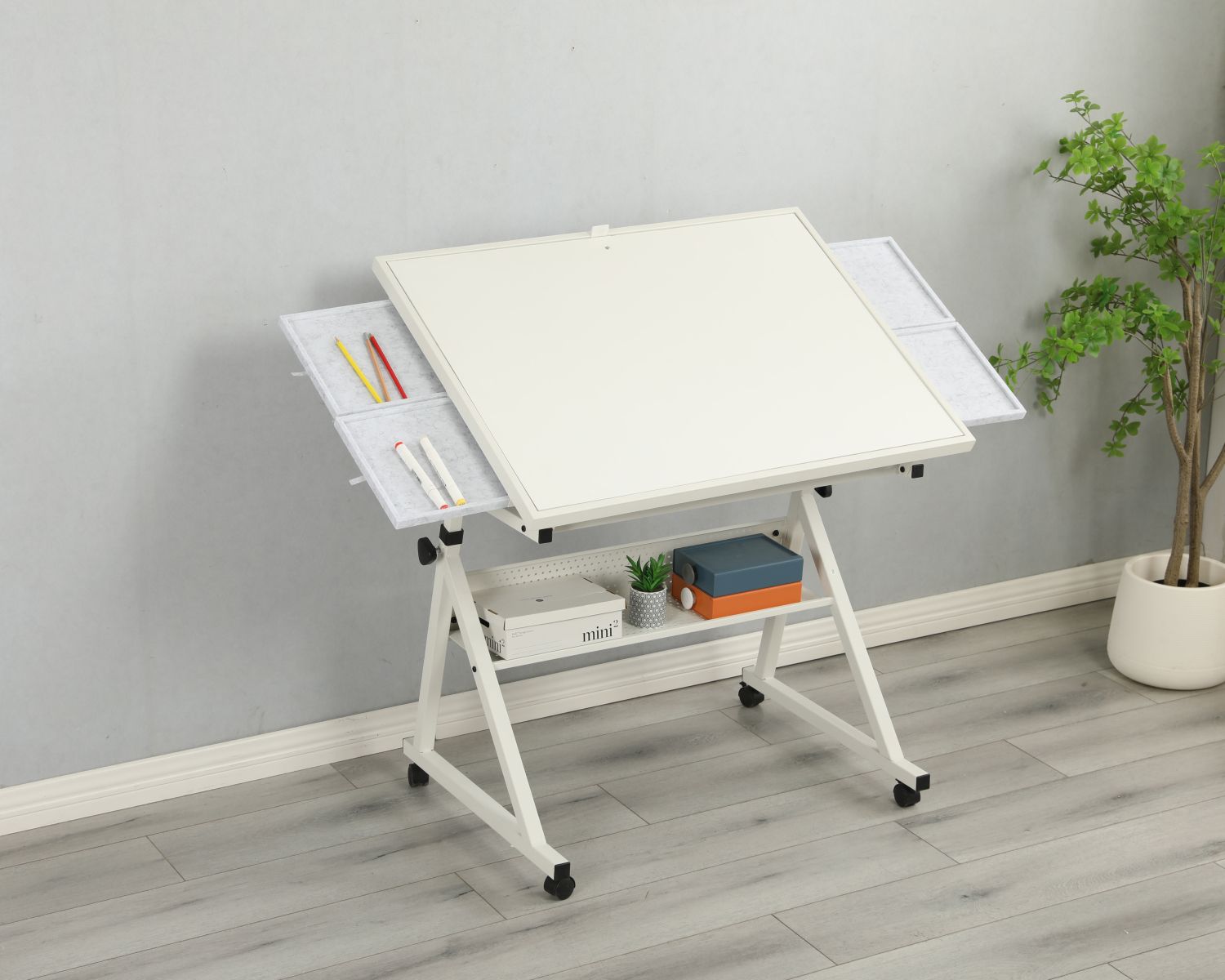 1500 pieces Jigsaw Puzzle metal Table board for adults gift with 4 trays(white) - Cool Brand Designs