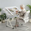 1500 pieces Jigsaw Puzzle metal Table board for adults gift with 4 trays(white) - Cool Brand Designs