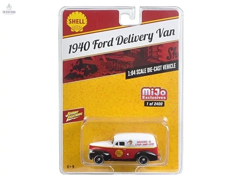 1940 Ford Delivery Van "Shell" 1/64 Diecast Model Car by Johnny Lightning - Cool Brand Designs