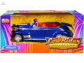 1941 Chevrolet Special Deluxe Convertible Candy Blue Metallic with Red Interior "Low Rider Collection" 1/24 Diecast Model Car by Welly - Cool Brand Designs