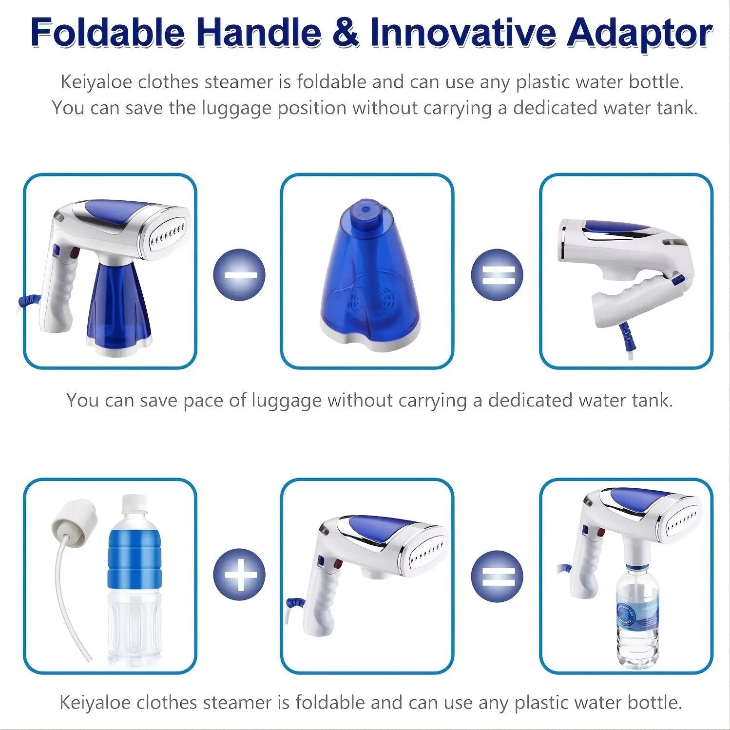 1pc Steamer For Clothes, Travel Garment Steamer 1600 Watt With 3 Model Fabric Wrinkles Remover With 250ml Big Water Tank, Fast Heat-up Steam Iron For Clothes With 3 Brushes - Cool Brand Designs