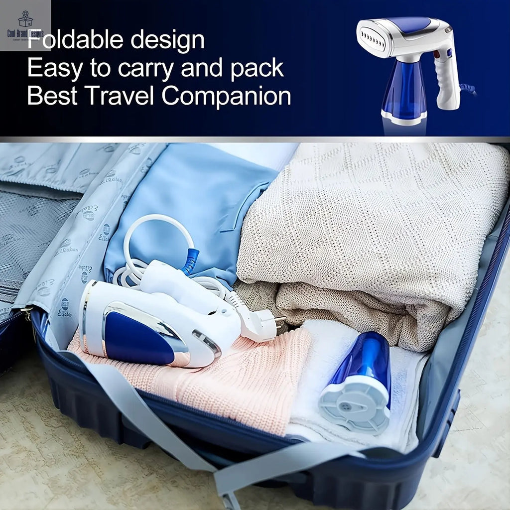 1pc Steamer For Clothes, Travel Garment Steamer 1600 Watt With 3 Model Fabric Wrinkles Remover With 250ml Big Water Tank, Fast Heat-up Steam Iron For Clothes With 3 Brushes - Cool Brand Designs