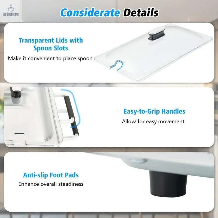 2 in 1 Electric Warming Tray with Temperature Control - Cool Brand Designs