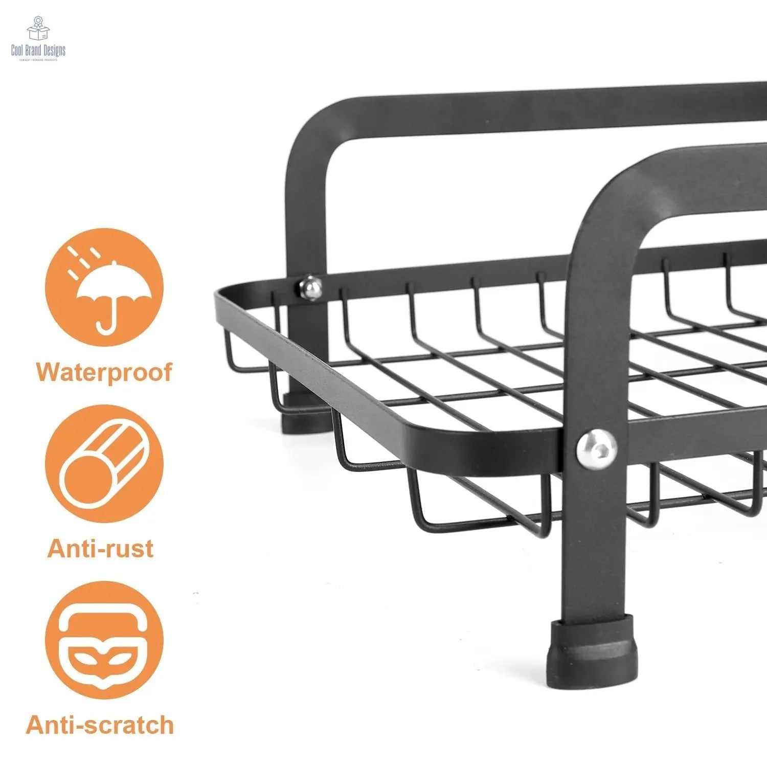 2-Tier Dish Drying Rack for Kitchen Counter Space Saving Rustproof Dish Rack with Drainboard Detachable Kitchen Drainer Organizer Set - Cool Brand Designs
