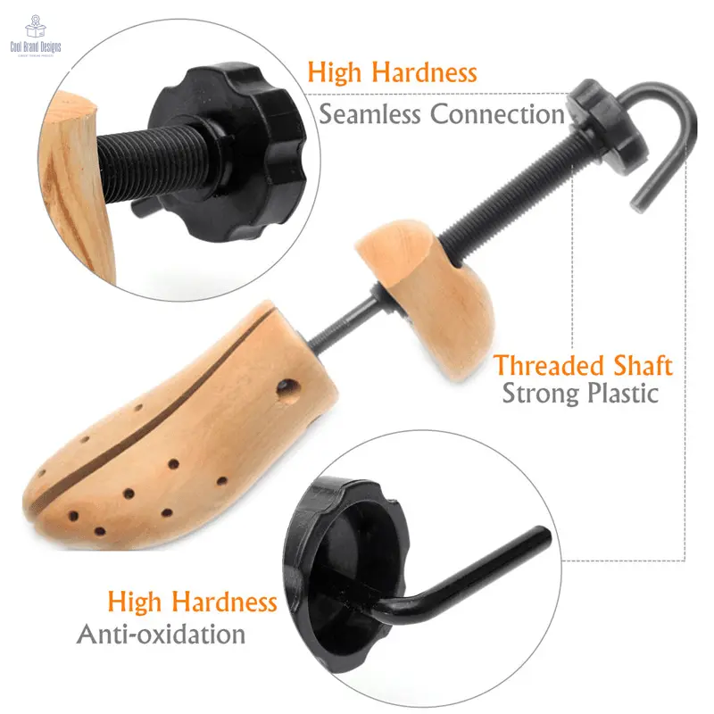 2-Way Wooden Adjustable Shoe Stretcher Expander Men Women Boot Size US 5-13 - Cool Brand Designs