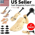 2-Way Wooden Adjustable Shoe Stretcher Expander Men Women Boot Size US 5-13 - Cool Brand Designs
