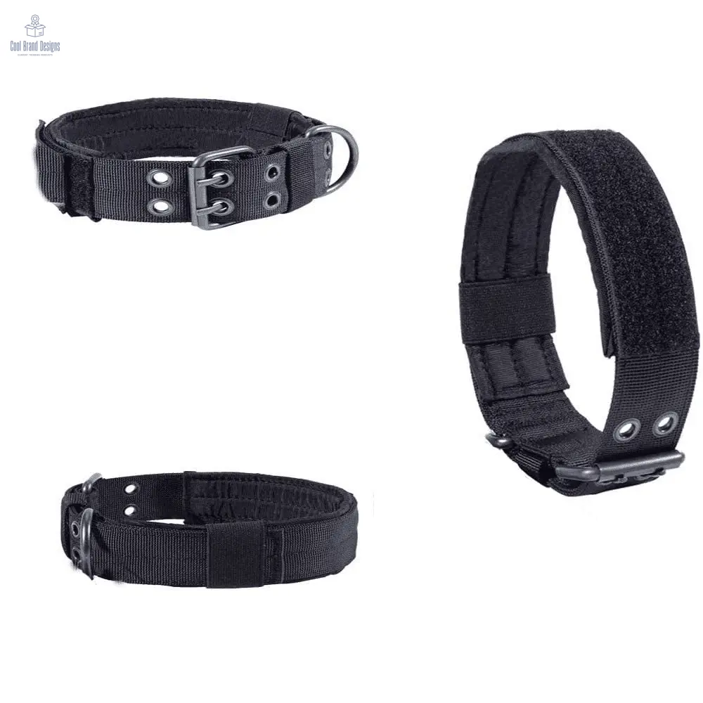 2" Wide Tactical Heavy Duty Nylon Large Dog Collar K9 Military With Metal Buckle - Cool Brand Designs