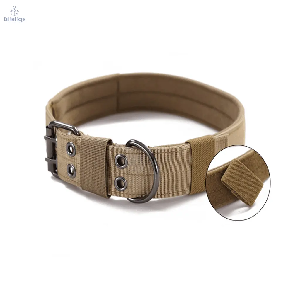 2" Wide Tactical Heavy Duty Nylon Large Dog Collar K9 Military With Metal Buckle - Cool Brand Designs