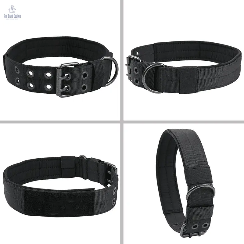 2" Wide Tactical Heavy Duty Nylon Large Dog Collar K9 Military With Metal Buckle - Cool Brand Designs