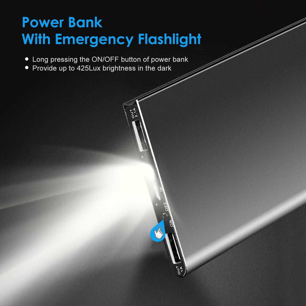 20000mAh Power Bank Ultra-thin External Battery Pack Phone Charger - Cool Brand Designs