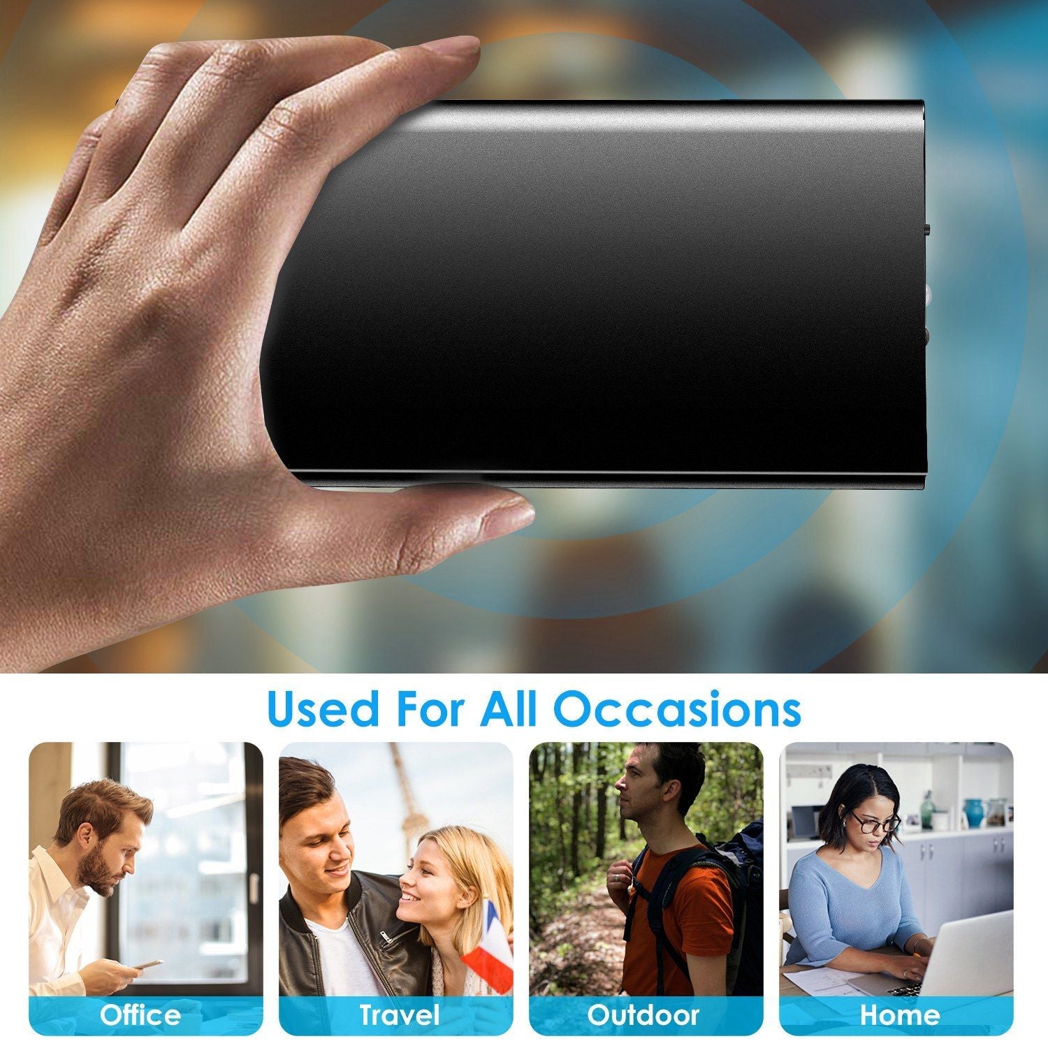 20000mAh Power Bank Ultra-thin External Battery Pack Phone Charger - Cool Brand Designs