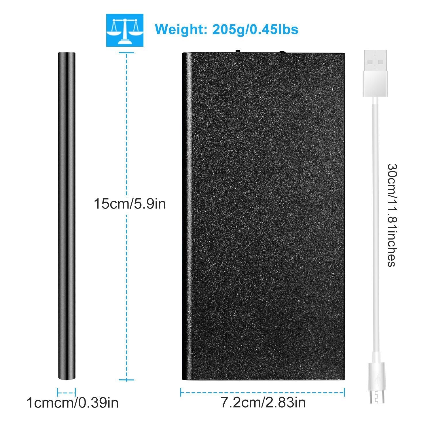 20000mAh Power Bank Ultra-thin External Battery Pack Phone Charger - Cool Brand Designs