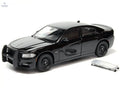 2016 Dodge Charger Pursuit Police Interceptor Black Unmarked "Police Pursuit" Series 1/24 Diecast Model Car by Welly - Cool Brand Designs