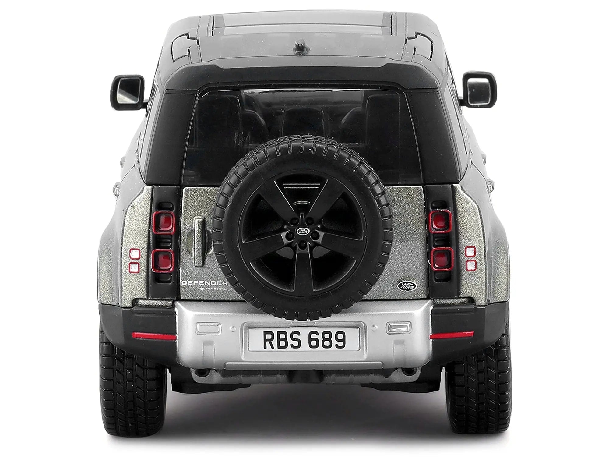 2022 Land Rover Defender 110 Green Metallic with Black Top and Sunroof 1/24 Diecast Model Car by Bburago - Cool Brand Designs