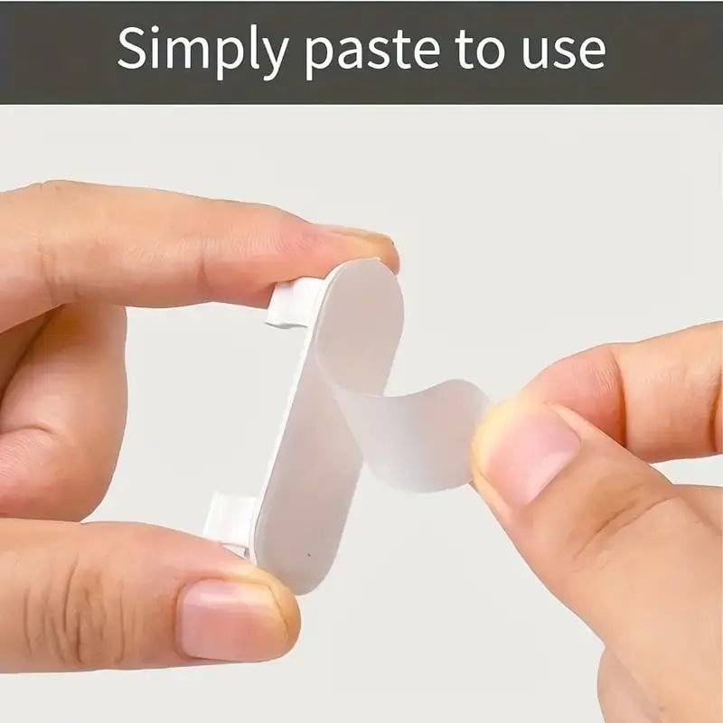 20pcs Clear Cable Management Clips -Adhesive Cable Organizers for TV, PC, Ethernet, Under Desk & Wall - Home & Office Organization - Cool Brand Designs