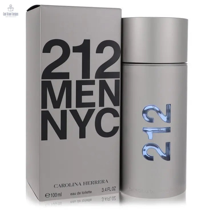 212 by Carolina Herrera Eau De Toilette Spray (New Packaging) 3.4 oz (Men) - Cool Brand Designs