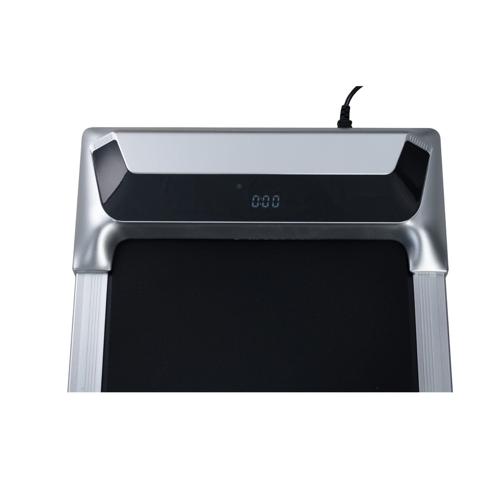 2.5HP Under Desk Treadmill, Portable Walking Pad for Home & Office, Compact Running & Walking Machine with Remote Control, LED Display, Silver - Cool Brand Designs