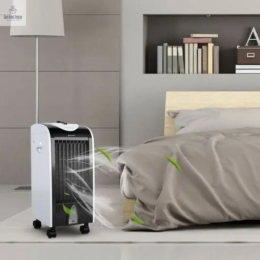3 - in - 1 Portable Evaporative Air Cooler with Filter Knob for Indoor - Cool Brand Designs
