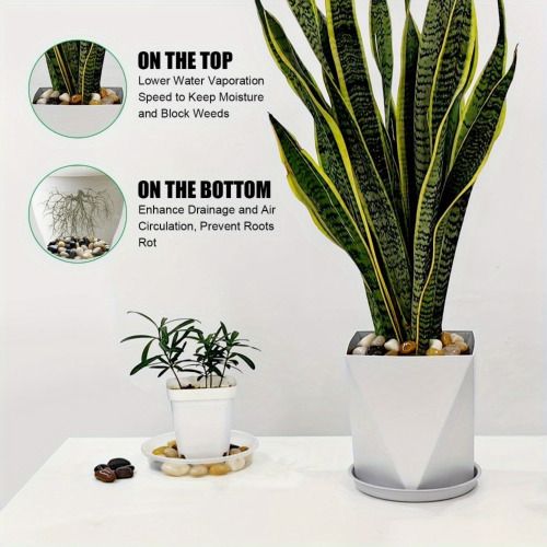 38lbs Decorative Garden Stone Outdoor Landscaping, Walkways, Yard, 1-3 inch Large Polished River Rocks for Plants Pots, Vases, Crafts - Cool Brand Designs