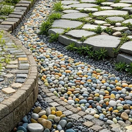 38lbs Decorative Garden Stone Outdoor Landscaping, Walkways, Yard, 1-3 inch Large Polished River Rocks for Plants Pots, Vases, Crafts - Cool Brand Designs