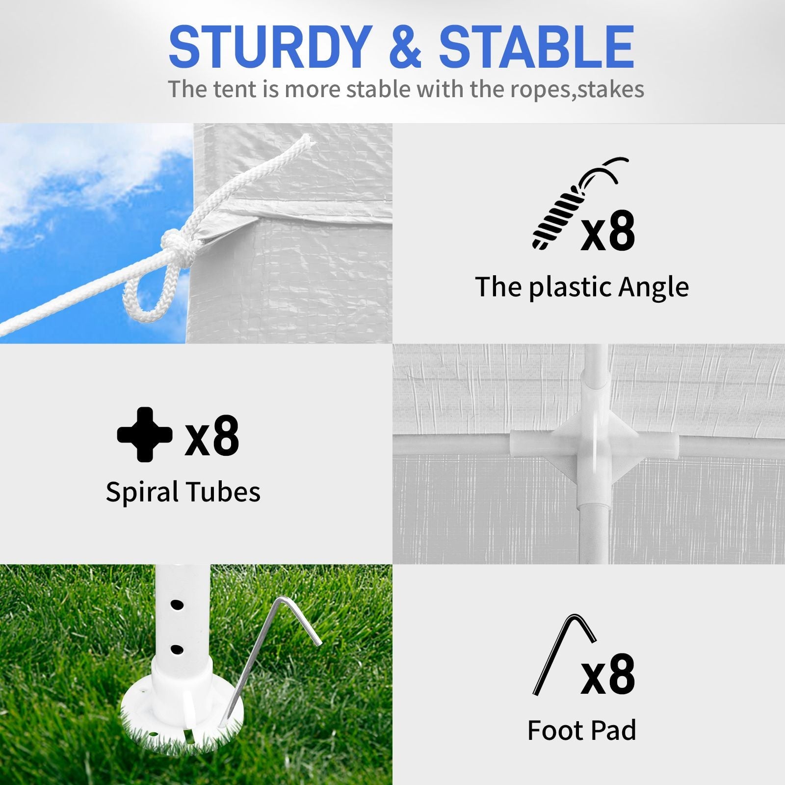 3*9m 5-Sided Iron PE Cloth Spiral Pipe Pergola - Cool Brand Designs