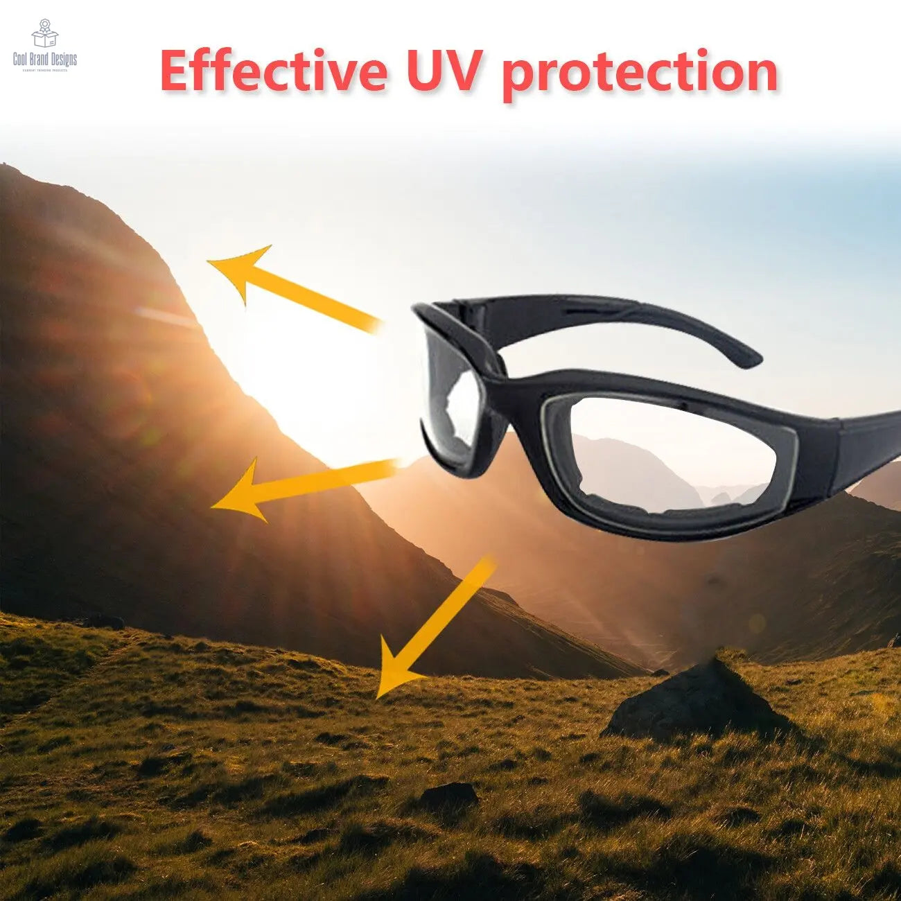 3Pair Motorcycle Riding Glasses Wind Resistant Bike Goggles UV Protection Resistant Padded Comfortable Outdoor Sport Goggles - Cool Brand Designs