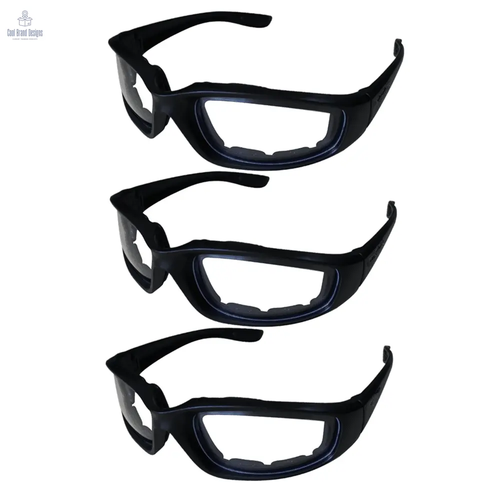 3Pair Motorcycle Riding Glasses Wind Resistant Bike Goggles UV Protection Resistant Padded Comfortable Outdoor Sport Goggles - Cool Brand Designs