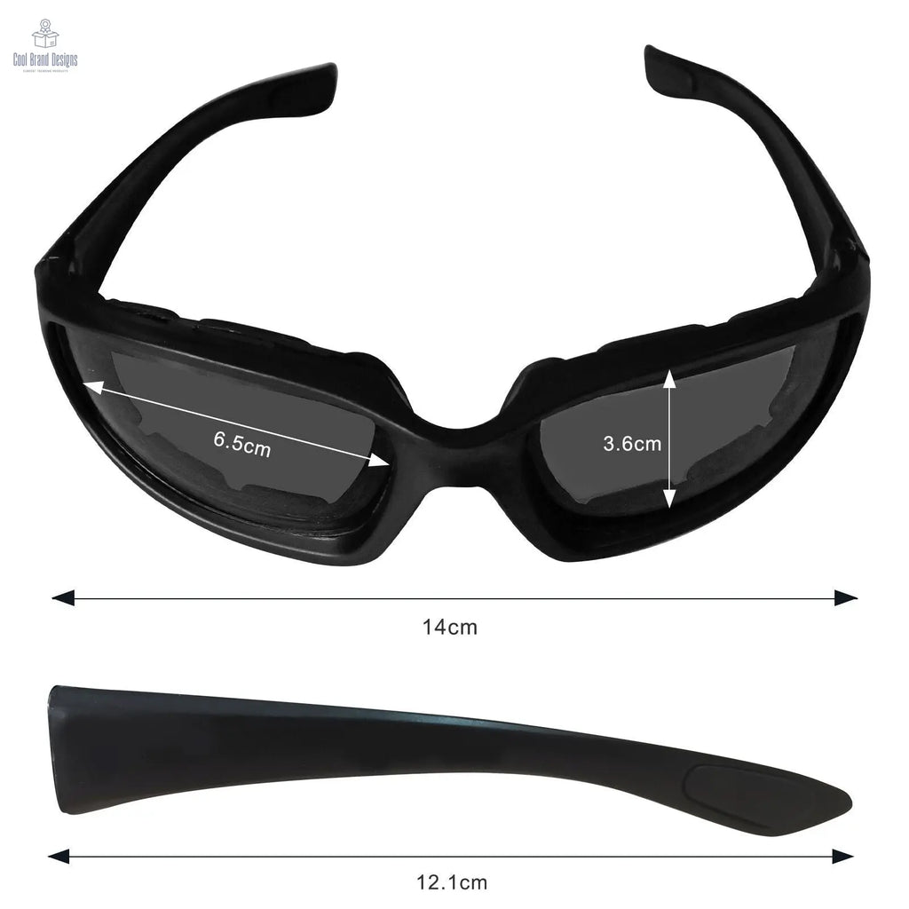 3Pair Motorcycle Riding Glasses Wind Resistant Bike Goggles UV Protection Resistant Padded Comfortable Outdoor Sport Goggles - Cool Brand Designs