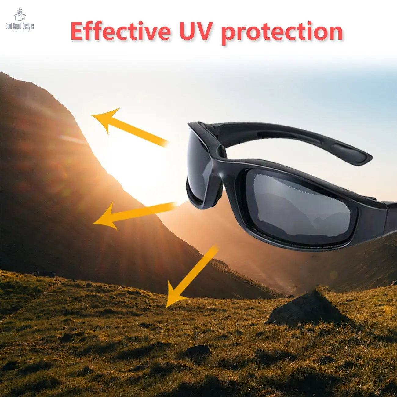 3Pair Motorcycle Riding Glasses Wind Resistant Bike Goggles UV Protection Resistant Padded Comfortable Outdoor Sport Goggles - Cool Brand Designs