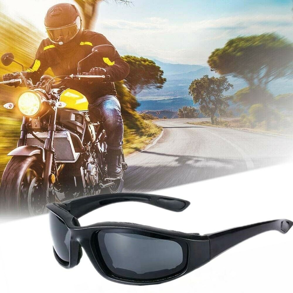3Pair Motorcycle Riding Glasses Wind Resistant Bike Goggles UV Protection Resistant Padded Comfortable Outdoor Sport Goggles - Cool Brand Designs