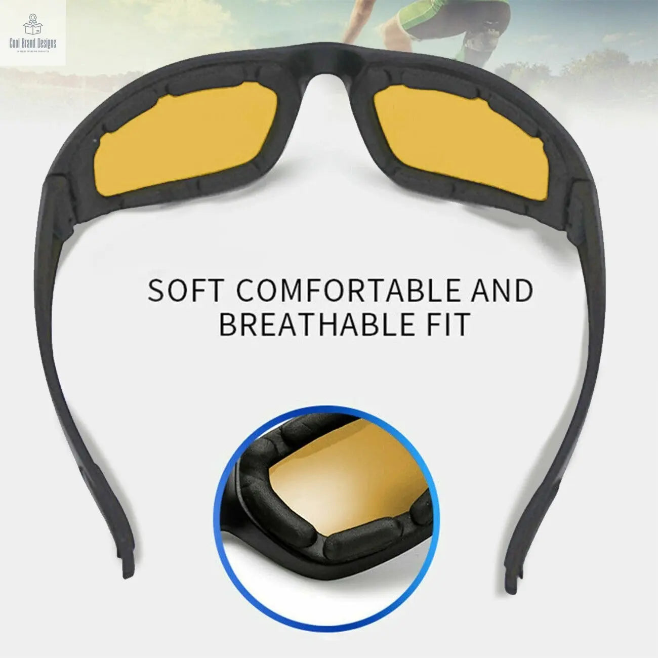 3Pair Motorcycle Riding Glasses Wind Resistant Bike Goggles UV Protection Resistant Padded Comfortable Outdoor Sport Goggles - Cool Brand Designs