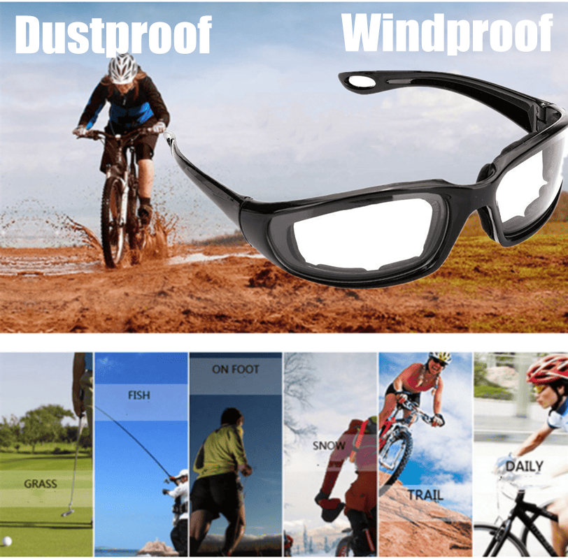 3Pair Motorcycle Riding Glasses Wind Resistant Bike Goggles UV Protection Resistant Padded Comfortable Outdoor Sport Goggles - Cool Brand Designs