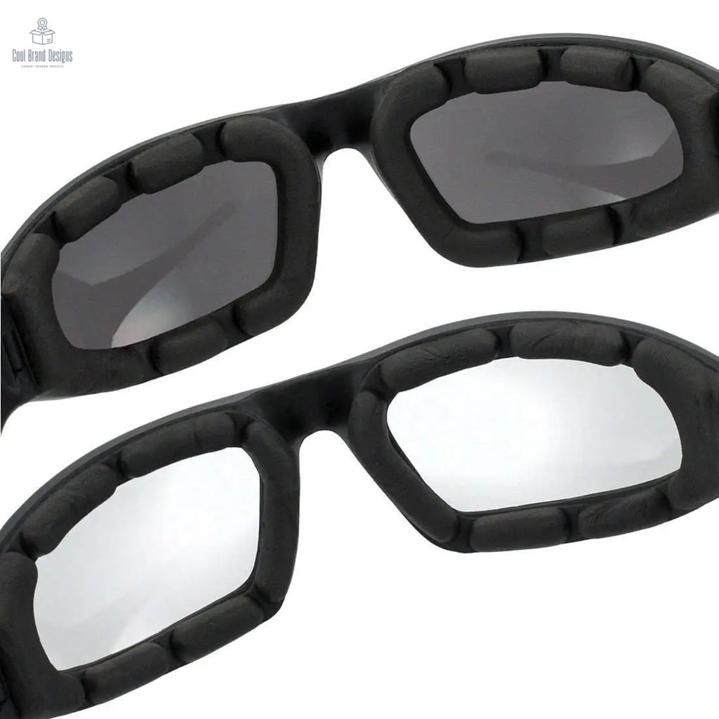 3Pair Motorcycle Riding Glasses Wind Resistant Bike Goggles UV Protection Resistant Padded Comfortable Outdoor Sport Goggles - Cool Brand Designs