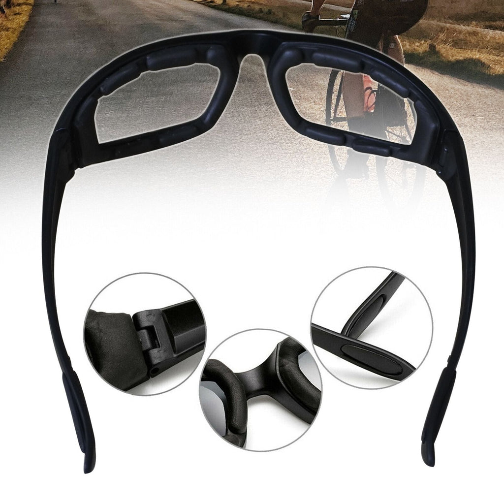 3Pair Motorcycle Riding Glasses Wind Resistant Bike Goggles UV Protection Resistant Padded Comfortable Outdoor Sport Goggles - Cool Brand Designs