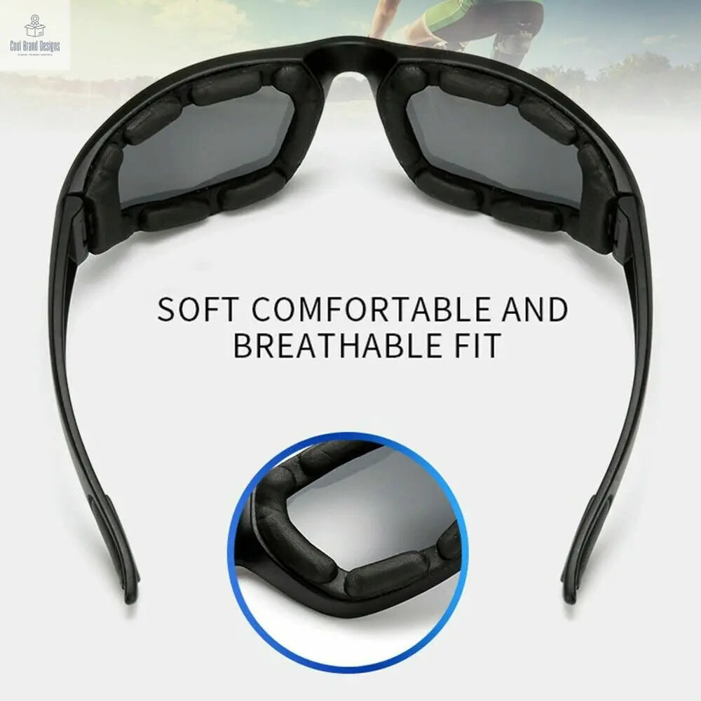 3Pair Motorcycle Riding Glasses Wind Resistant Bike Goggles UV Protection Resistant Padded Comfortable Outdoor Sport Goggles - Cool Brand Designs