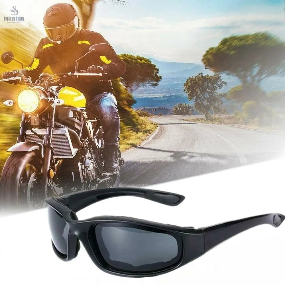 3Pair Motorcycle Riding Glasses Wind Resistant Bike Goggles UV Protection Resistant Padded Comfortable Outdoor Sport Goggles - Cool Brand Designs
