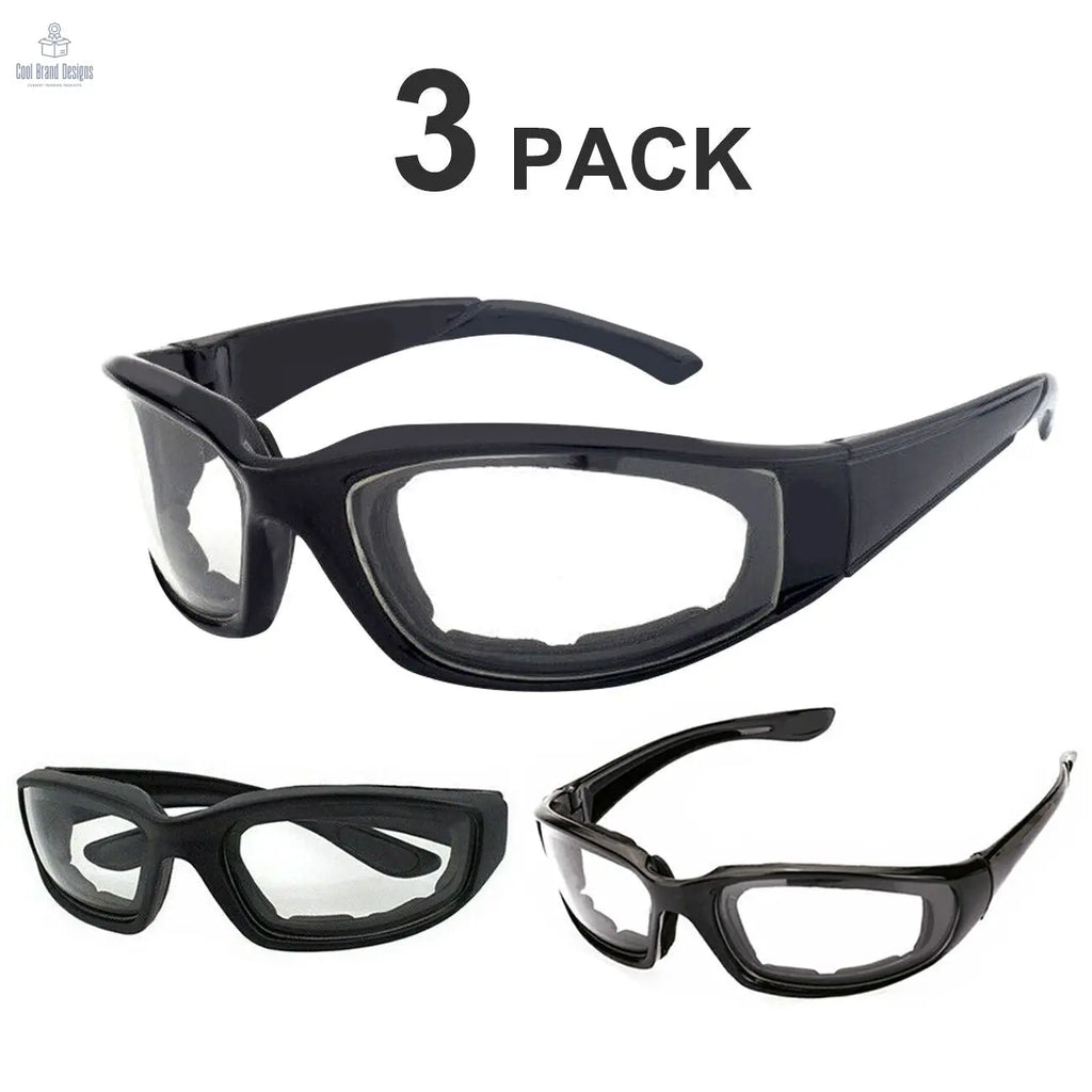 3Pair Motorcycle Riding Glasses Wind Resistant Bike Goggles UV Protection Resistant Padded Comfortable Outdoor Sport Goggles - Cool Brand Designs