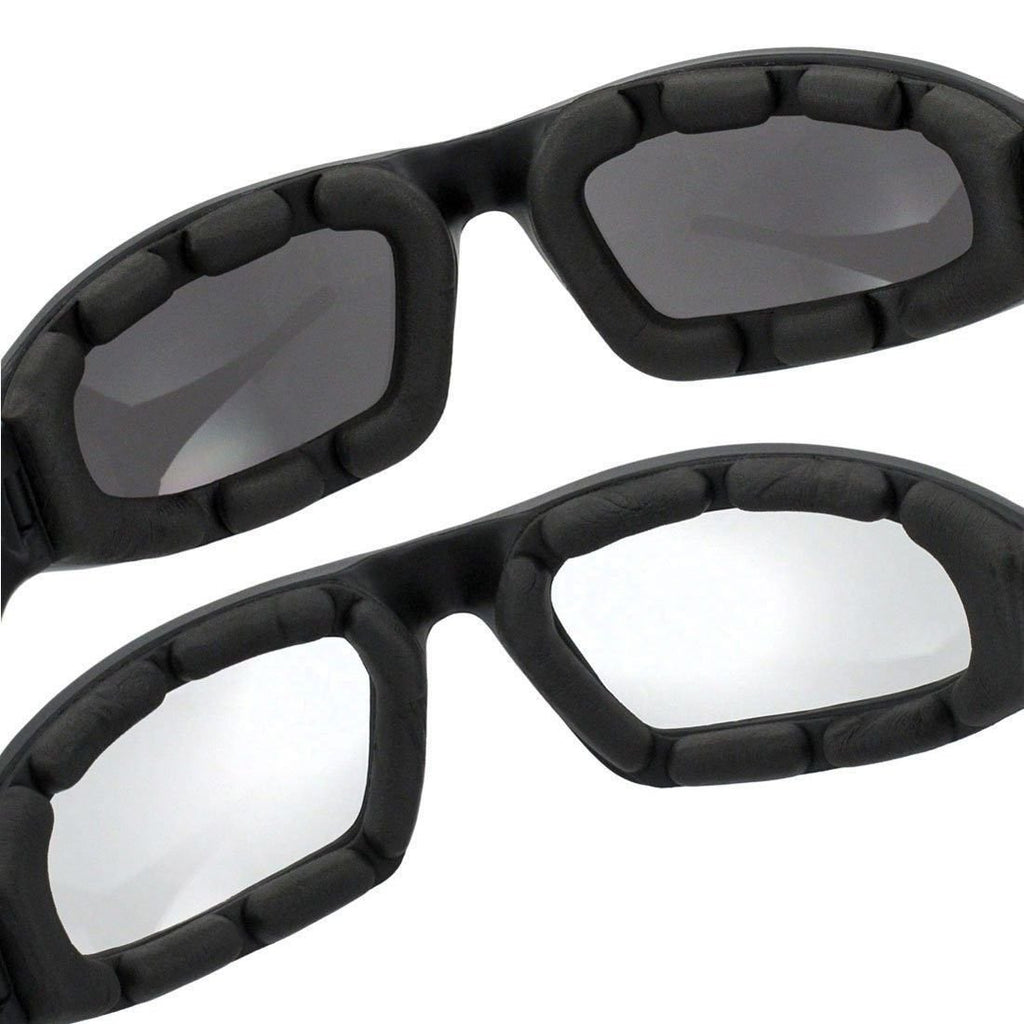 3Pair Motorcycle Riding Glasses Wind Resistant Bike Goggles UV Protection Resistant Padded Comfortable Outdoor Sport Goggles - Cool Brand Designs