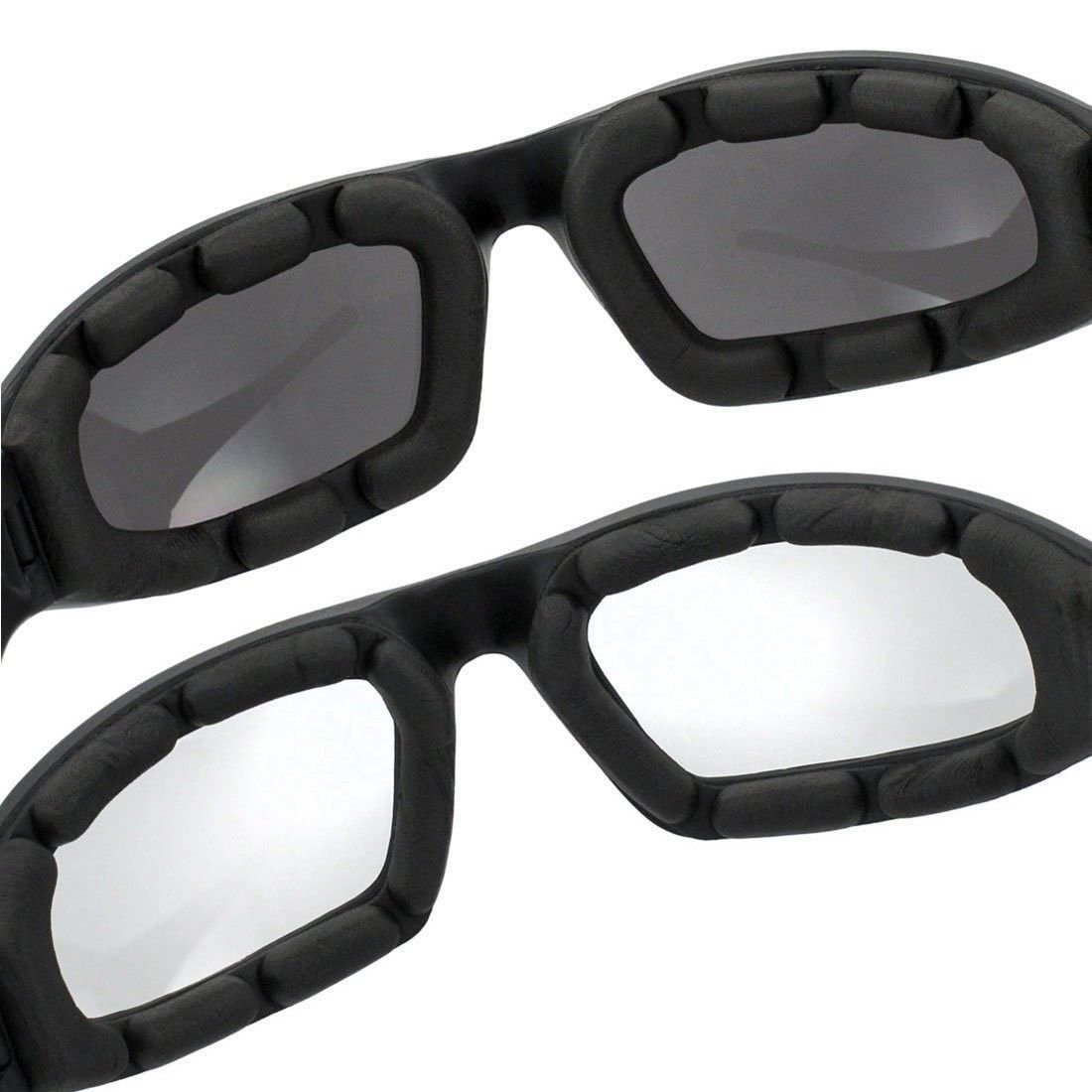 3Pair Motorcycle Riding Glasses Wind Resistant Bike Goggles UV Protection Resistant Padded Comfortable Outdoor Sport Goggles - Cool Brand Designs