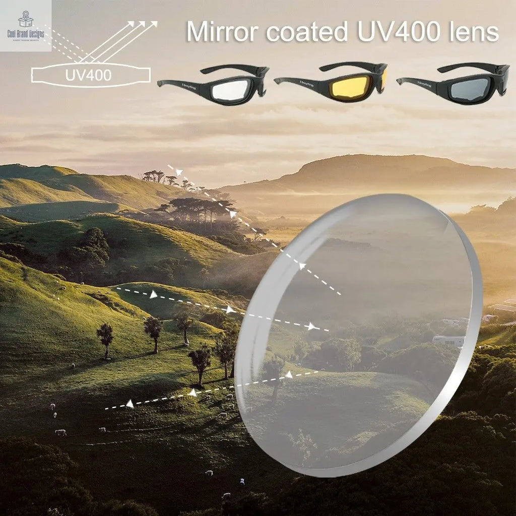 3Pair Motorcycle Riding Glasses Wind Resistant Bike Goggles UV Protection Resistant Padded Comfortable Outdoor Sport Goggles - Cool Brand Designs