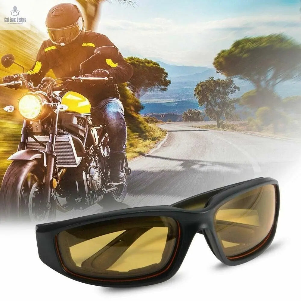 3Pair Motorcycle Riding Glasses Wind Resistant Bike Goggles UV Protection Resistant Padded Comfortable Outdoor Sport Goggles - Cool Brand Designs