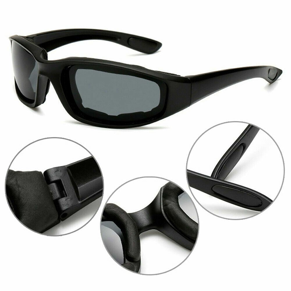 3Pair Motorcycle Riding Glasses Wind Resistant Bike Goggles UV Protection Resistant Padded Comfortable Outdoor Sport Goggles - Cool Brand Designs