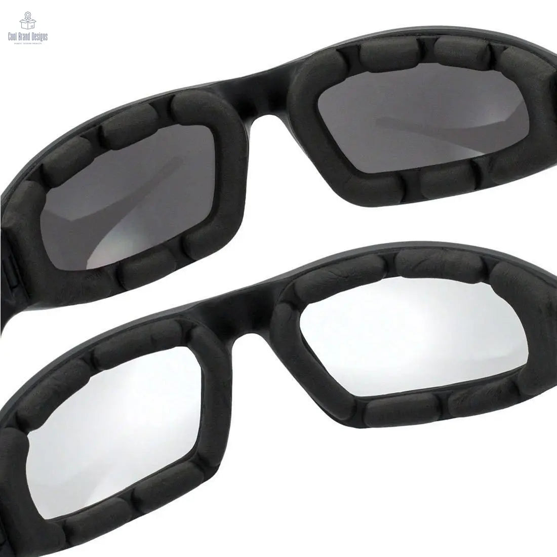 3Pair Motorcycle Riding Glasses Wind Resistant Bike Goggles UV Protection Resistant Padded Comfortable Outdoor Sport Goggles - Cool Brand Designs
