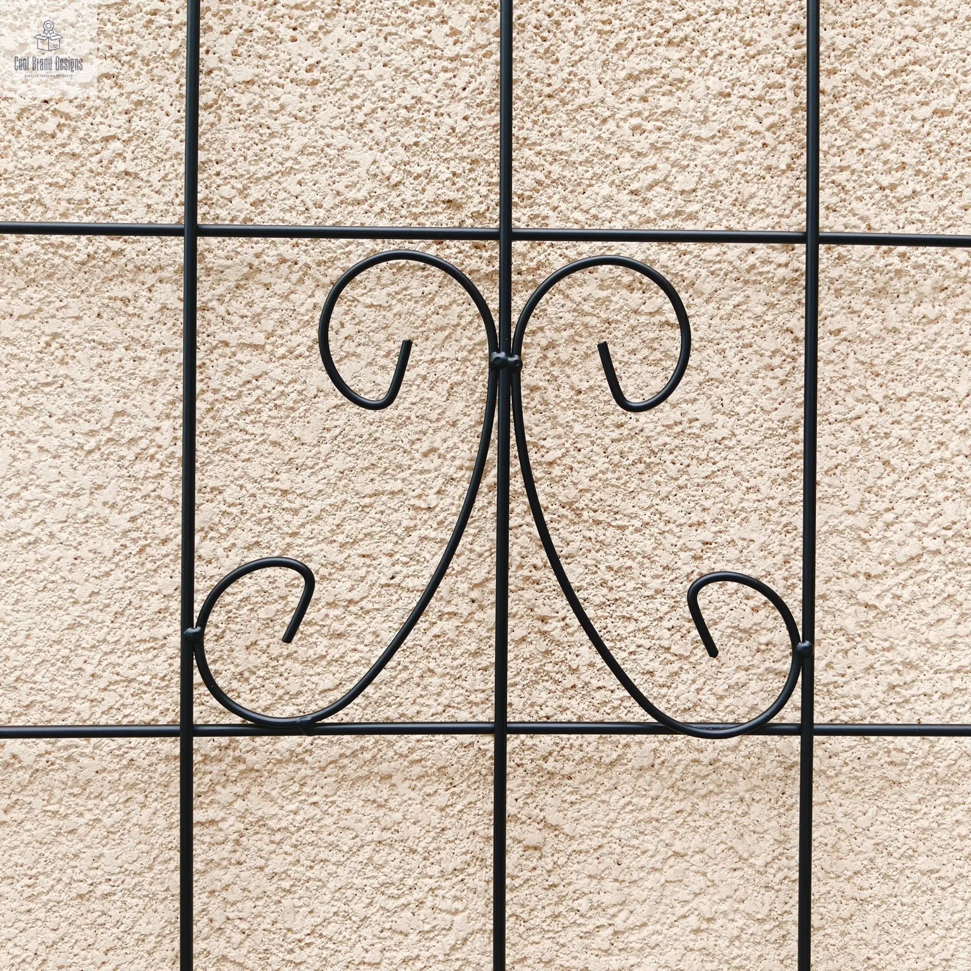 4 Pack Metal Garden Trellis 71" x 19.7" Rustproof Trellis for Climbing Plants Outdoor Flower Support Black - Cool Brand Designs
